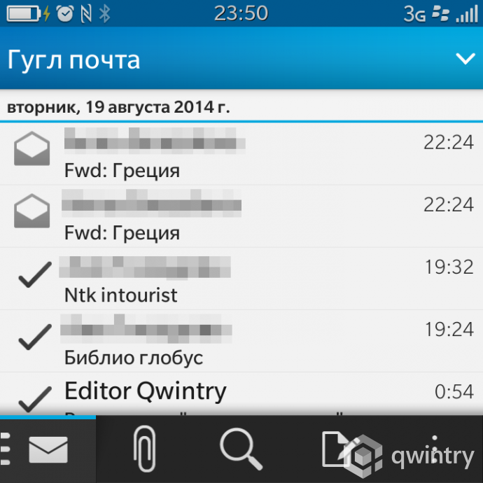 Предустановленное ПО - Блог Бандерольки, рис. 1 Blackberry Q10 12